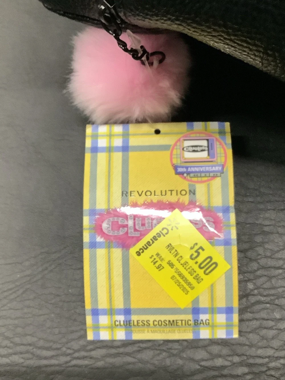 Revolution Black and White Clueless Cosmetic Case